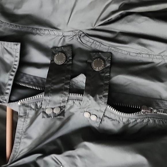 Vintage Morgan Lightweight Biker Style Windbreaker Roll Up Sleeves Jacket - Picture 7 of 9